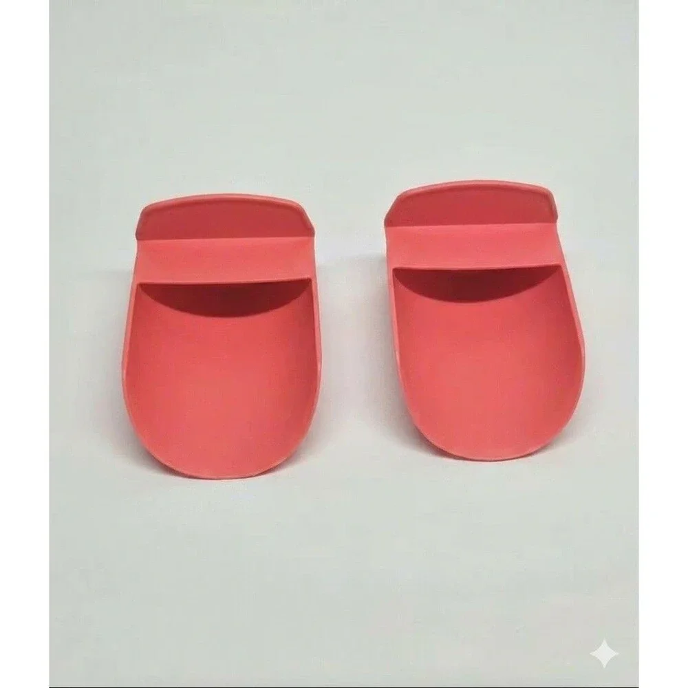 Tupperware Rocker Canister Scoop Coral 2-Pack - Brand New In Sealed Bag